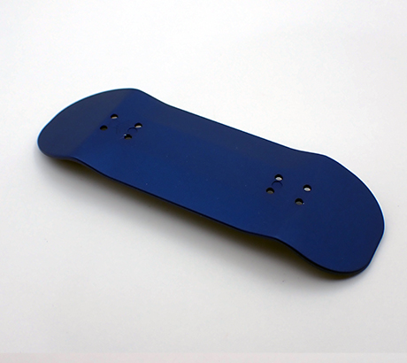 Bottom View of Solid Ollie Polished Finish in Cuation Red