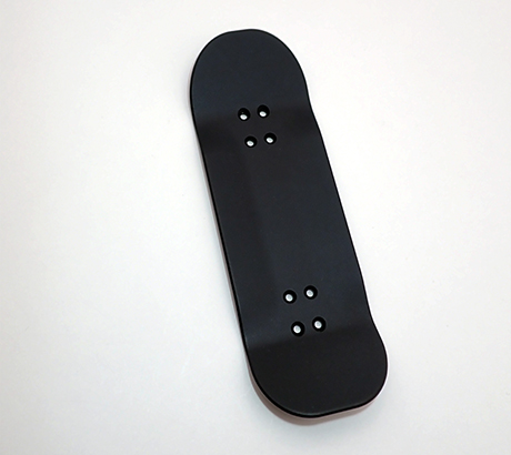 Bottom View of Solid Ollie Polished Finish in Cuation Red