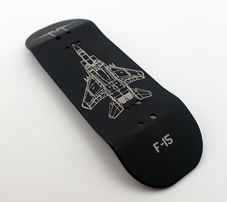 Solid Ollie with laser engraved F-15 Design