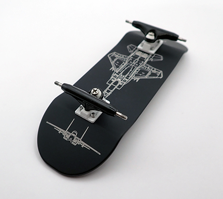 F-15 Eagle with sample trucks